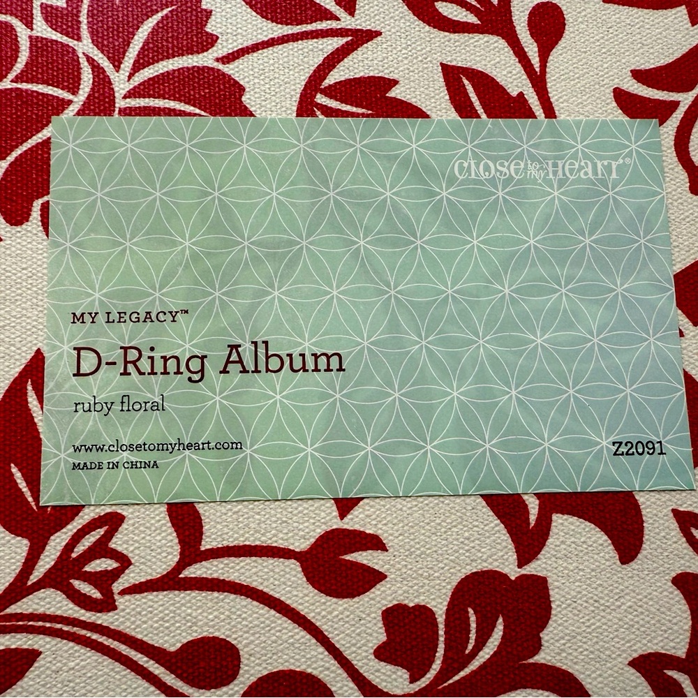Close to My Heart D-Ring Album